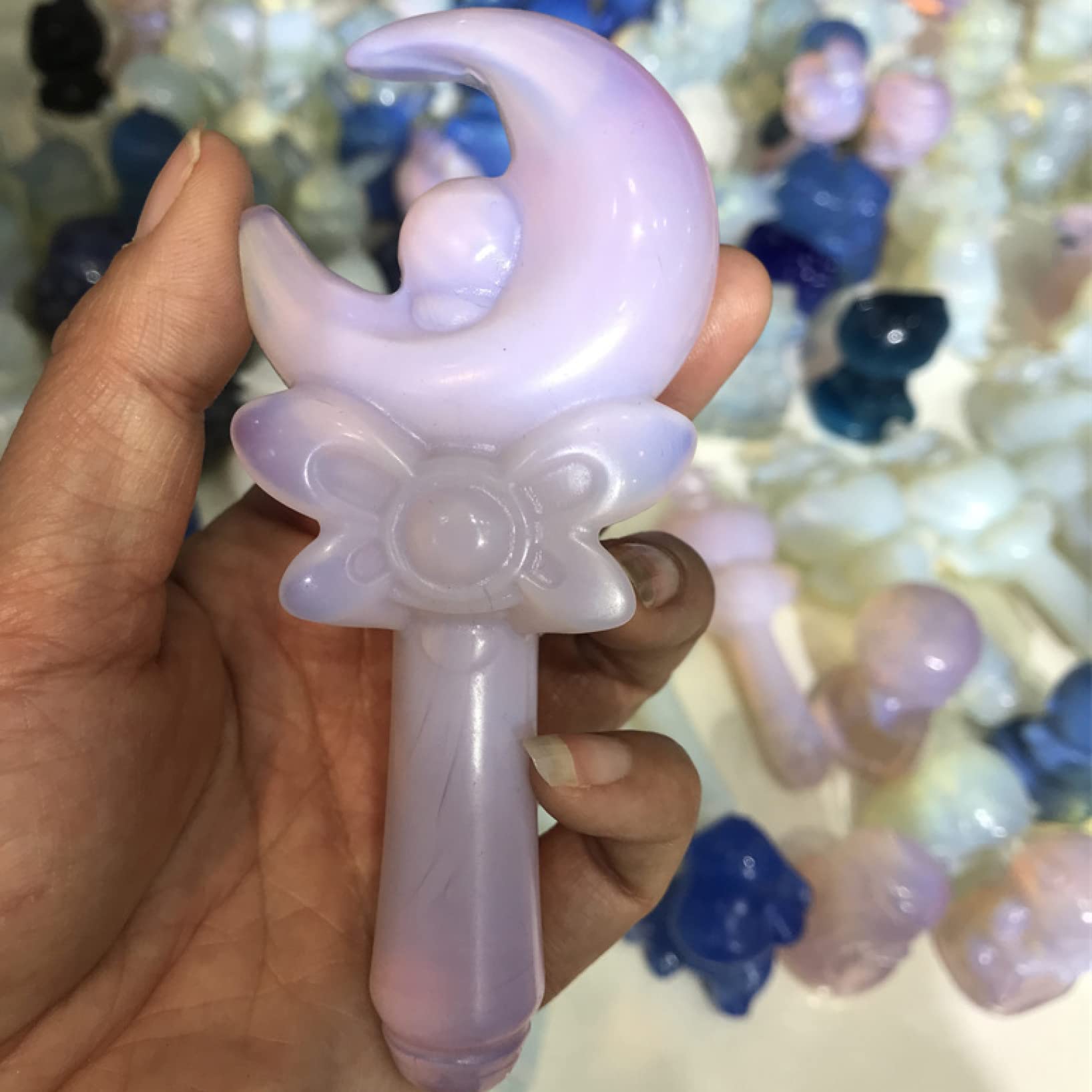 Amazon.co.jp: 天然水晶 クリスタル ストーン ラージ フェアリー